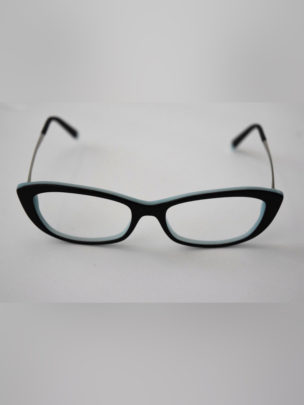 Tiffany & Co. Black and Light Blue Cat-Eye Glasses